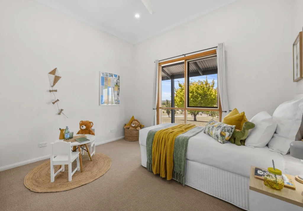 Professionally styled children's bedroom in an ACT home
